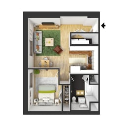 1 bed, 1 bath, 700 sqft, $1,415