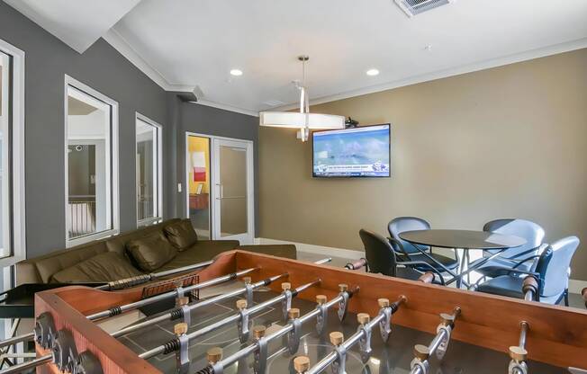 Private Lounge with Fooseball Table and Seating