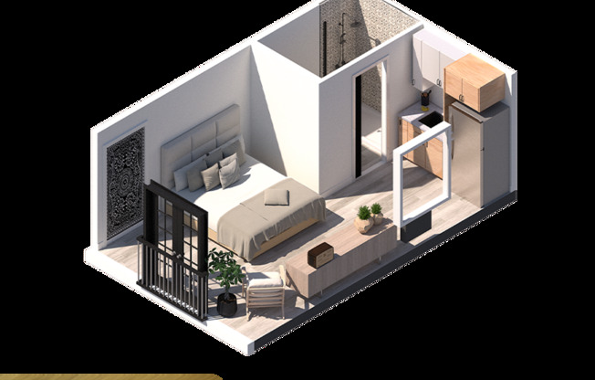 Studio, 1 bath, 275 sqft, $999, Unit 302