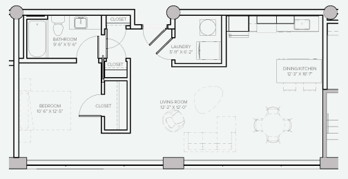 1 bed, 1 bath, 699 sqft, $1,440