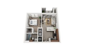 1 bed, 1 bath, 528 sqft, $1,168