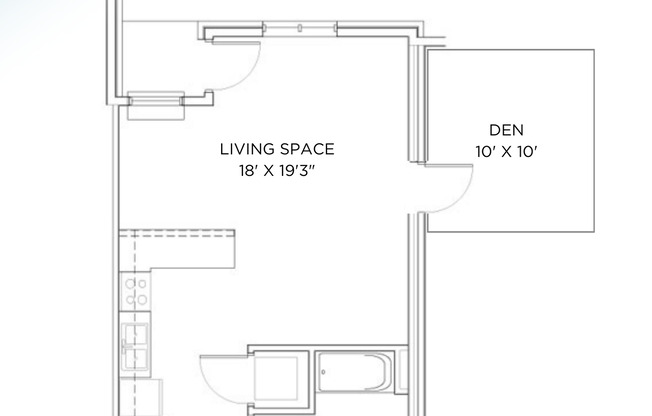 Studio, 1 bath, 501 sqft, $1,415, Unit 5302-208