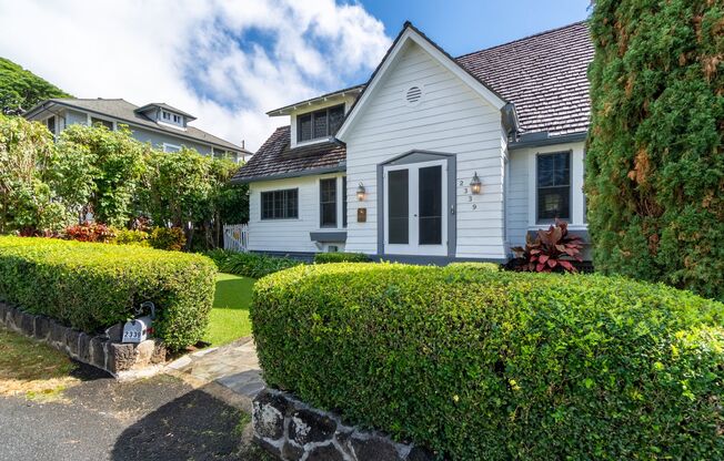 Beautiful Historic Partially-Furnished Home in Peaceful Nu’uanu Neighborhood Available July 15, 2025