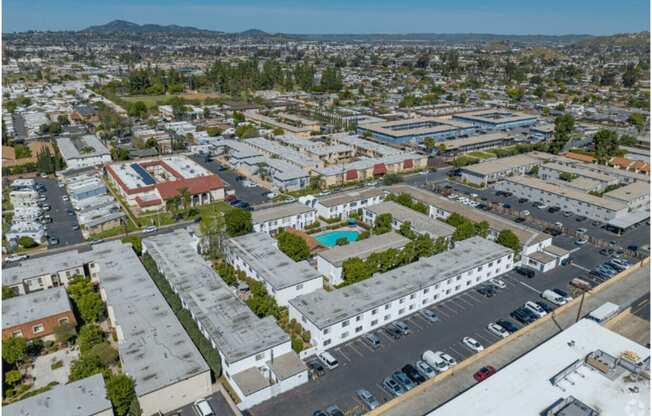 a aerial view of the cityat The Arches Apartments, LLC, California
