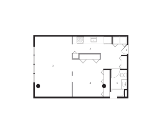 Studio, 1 bath, 675 sqft, $1,275