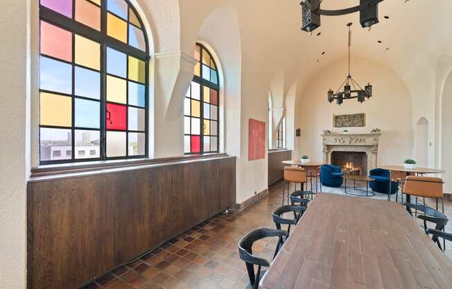 Dining Area at Buzza Lofts of Uptown, Minneapolis