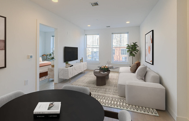 Living Room with Hard Surface Flooring
