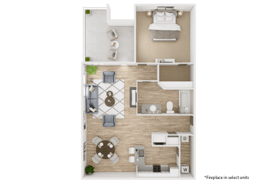 1 bed, 1 bath, 817 sqft, $1,816