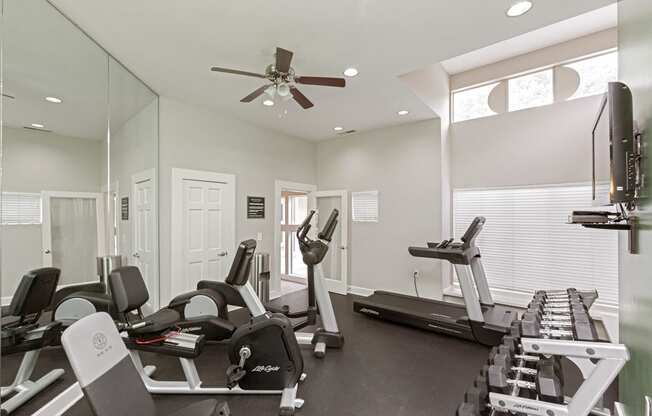 World-Class Fitness Center at Beacon Ridge Apartments, PRG Real Estate Management, Greenville, South Carolina