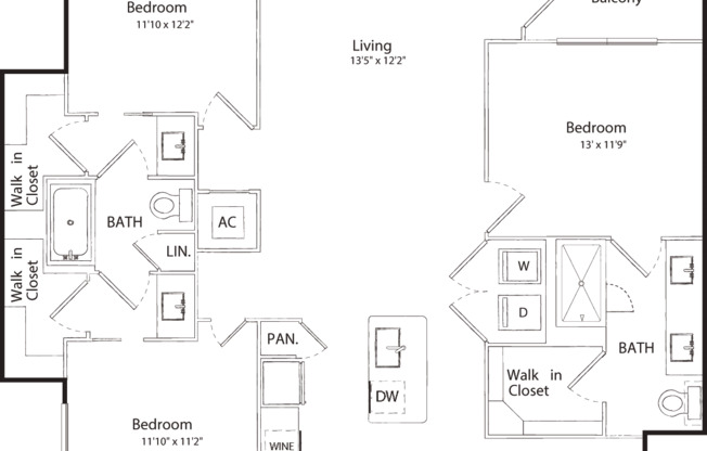 3 beds, 2 baths, 1,354 sqft, $2,880