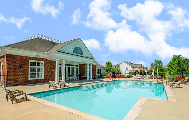 the swimming pool at our apartments