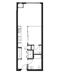 1 bed, 1 bath, 692 sqft, $2,136