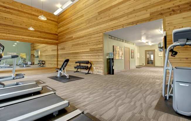 Taluswood Apartments Fitness Center with free weights | Apartments In Mountlake Terrace, WA | Taluswood Apartments