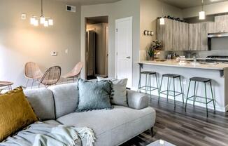 The Lakes at Eagle Model Living Room and Kitchen