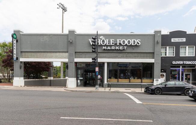 A Whole Foods Market located near Park Crest Apartments in Glover Park DC