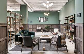 The Edison apartments social lounge