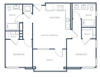 2 beds, 2 baths, 916 sqft, $3,197