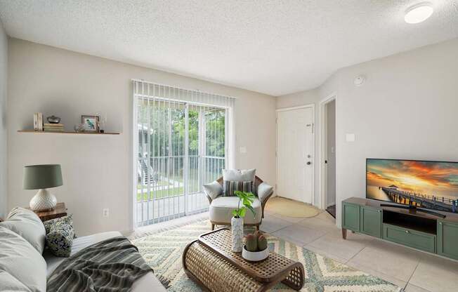 Living Room with Patio