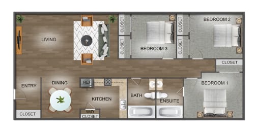 a floor plan of our apartments