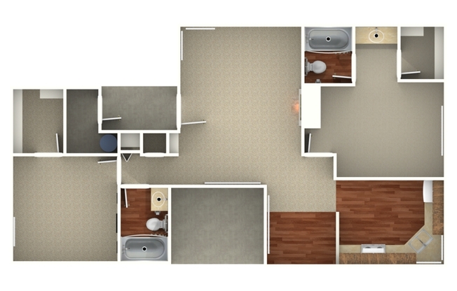 2 beds, 2 baths, 939 sqft, $1,205