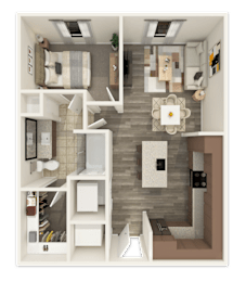 1 bed, 1 bath, 796 sqft, $1,810