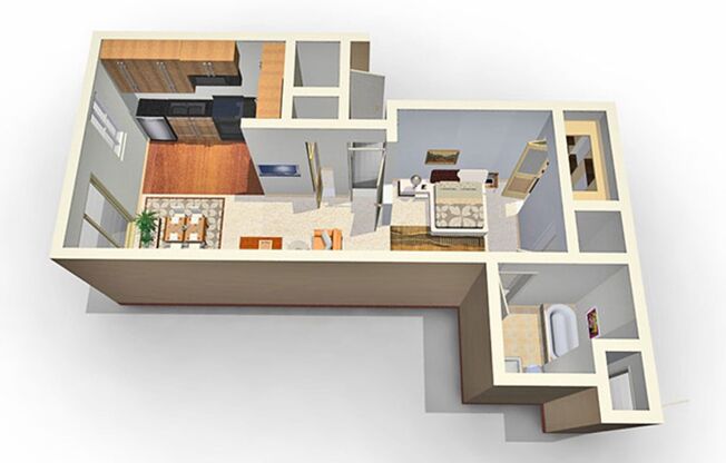 Studio, 1 bath, 605 sqft, $1,425, Unit 514