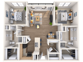 2 beds, 2 baths, 1,300 sqft, $2,823