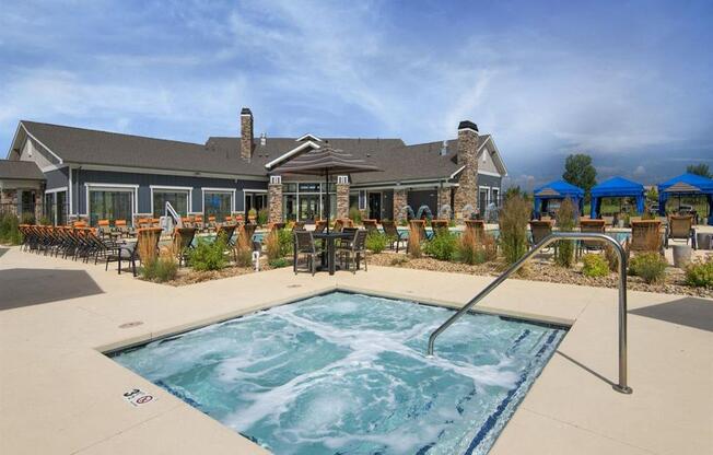 Hot Tub at Watermark at Harvest Junction, Colorado