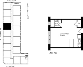 Studio, 1 bath, 450 sqft, $1,154