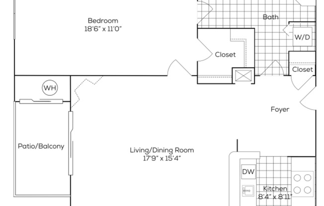 1 bed, 1 bath, 704 sqft, $1,817, Unit 101RT-301