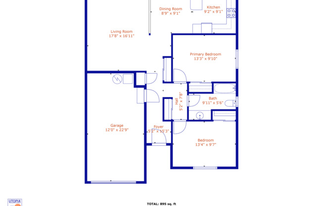 2 beds, 1 bath, $1,725