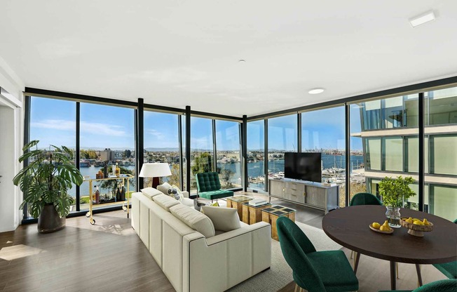 Interior Corner Apartment Living Room