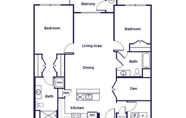 2 beds, 2 baths, $1,563