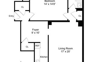 1 bed, 1 bath, $4,500, Unit 10D