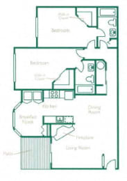 2 beds, 2 baths, 1,087 sqft, $1,794