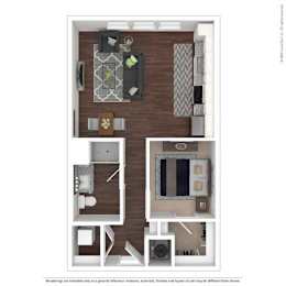 1 bed, 1 bath, 620 sqft, $1,715