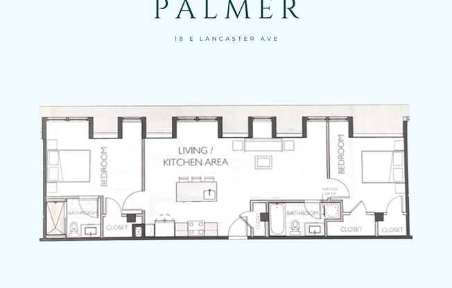 2 beds, 2 baths, 975 sqft, $2,498, Unit PH-14