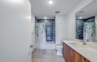 Countyline Apartments in Miami FL photo of  bathroom with long vanity