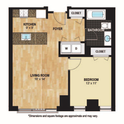 1 bed, 1 bath, 696 sqft, $1,515