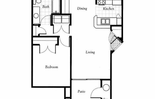 1 bed, 1 bath, 650 sqft, $1,396