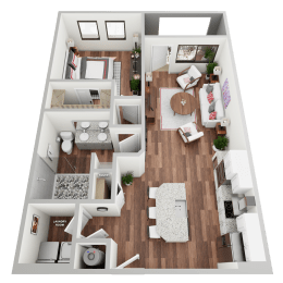 1 bed, 1 bath, 773 sqft, $2,619