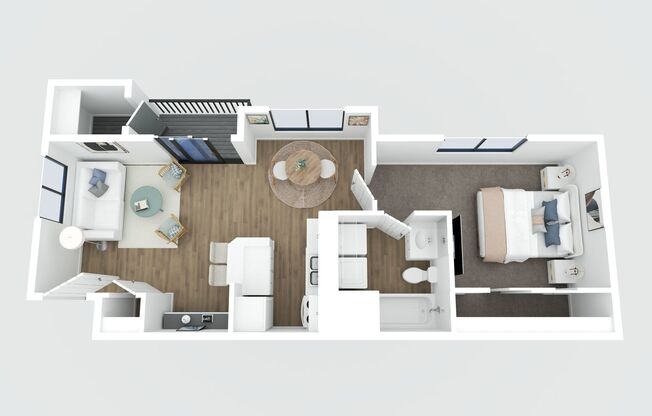 1 bed, 1 bath, 570 sqft, $1,425, Unit 1006-203