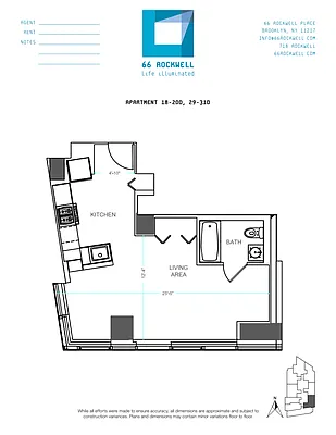 Studio, 1 bath, $3,511, Unit 20D