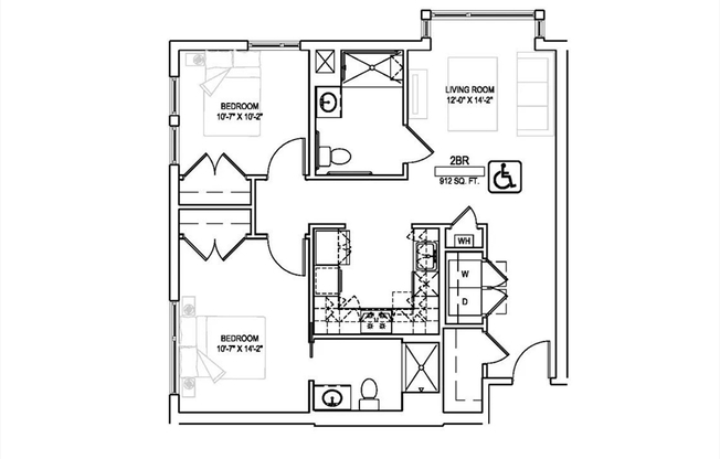 2 beds, 2 baths, 998 sqft, $3,395, Unit 425