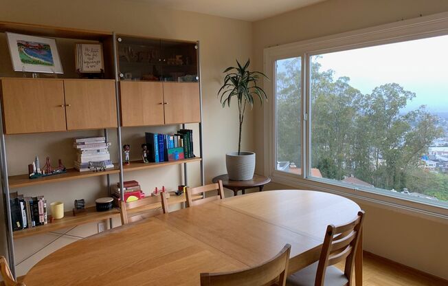 Rare Single Family Home in Forest Knolls with ocean views, back yard and large garage