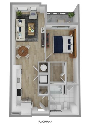 1 bed, 1 bath, 675 sqft, $2,482