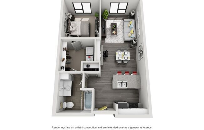 1 bed, 1 bath, 668 sqft, $1,175, Unit 213