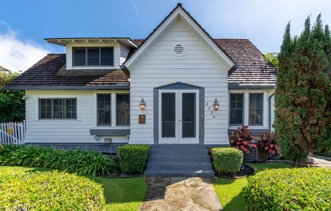 Beautiful Historic Partially-Furnished Home in Peaceful Nu’uanu Neighborhood Available July 15, 2025