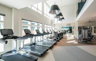 Professional Fitness Center at Parc at White Rock Luxury Apartments in Dallas TX