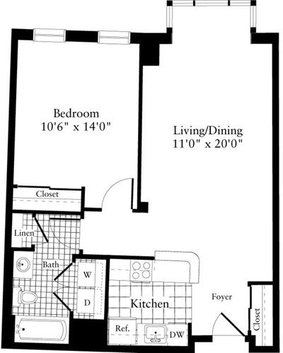 1 bed, 1 bath, 731 sqft, $3,030, Unit 0324